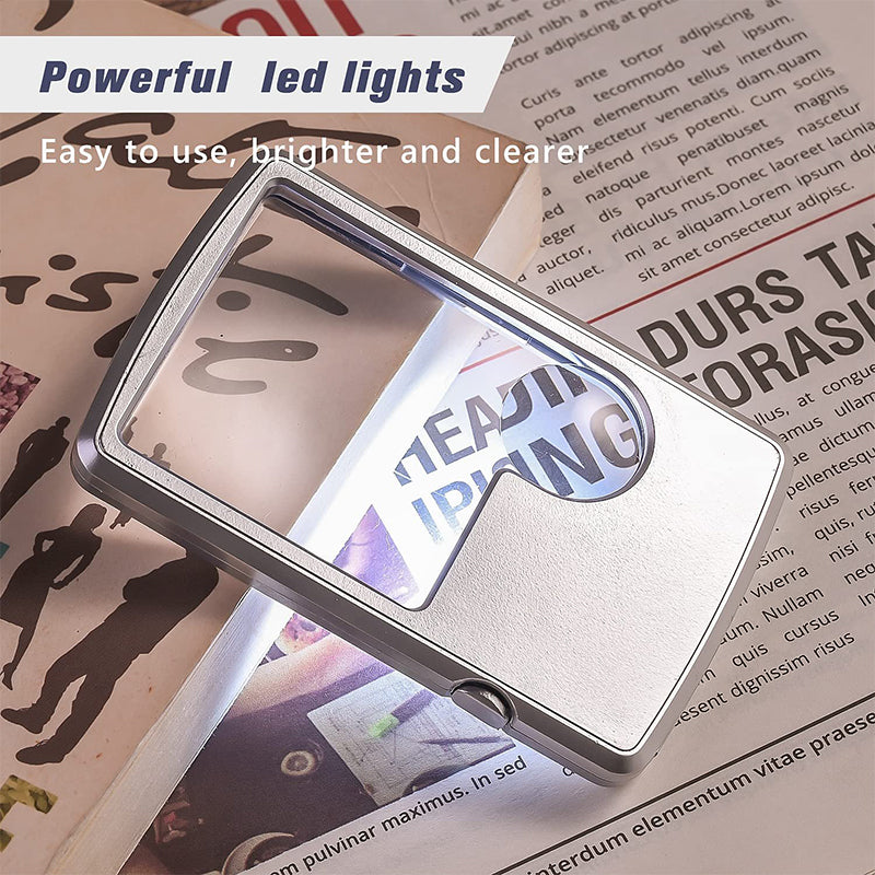 LED Card Type Magnifier for Reading