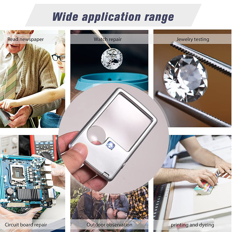 LED Card Type Magnifier for Reading