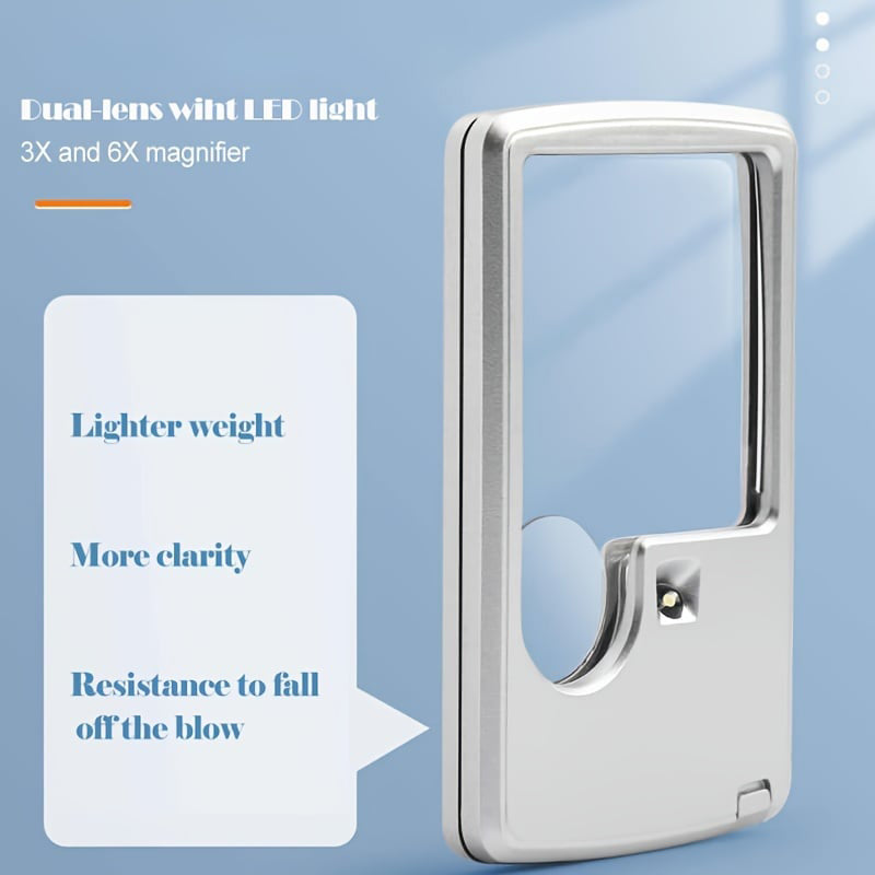 LED Card Type Magnifier for Reading
