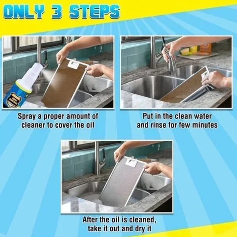 Kitchen deep grease remover spray