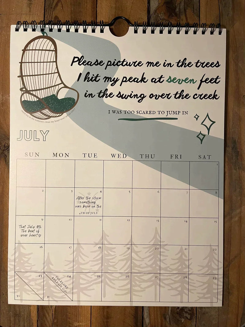 TS Lyrics Calendar——🌟🌟The best choice for New Year’s gifts
