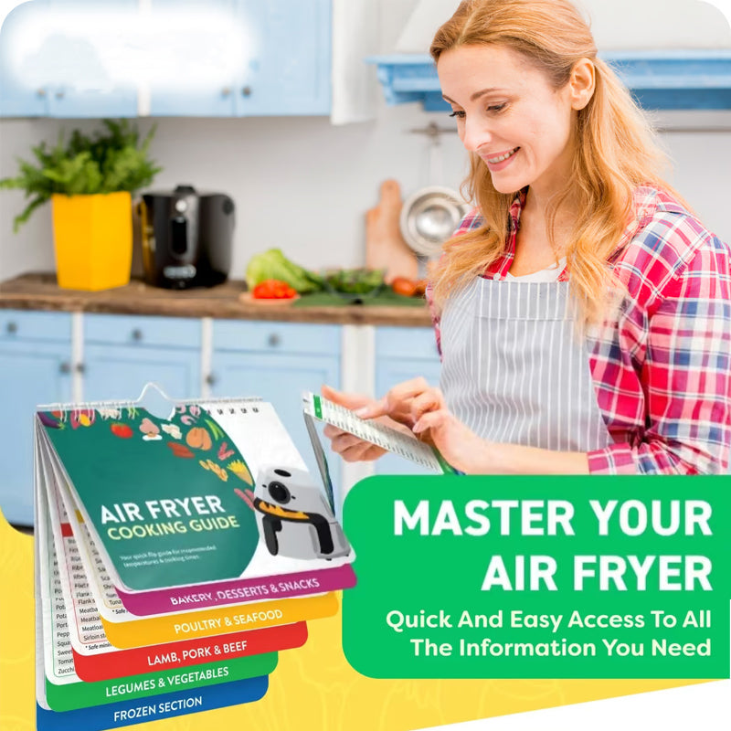 Master Air Frying Cheat Sheet Magnets