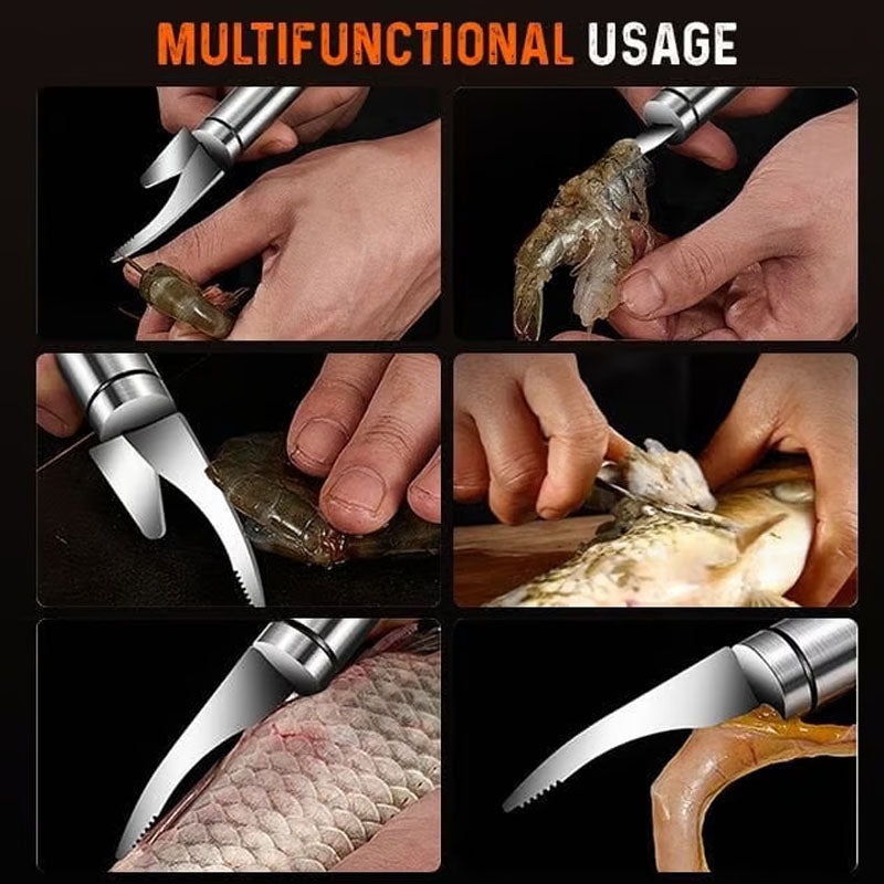 Stainless Steel Shrimp Whisker Peeler Tool