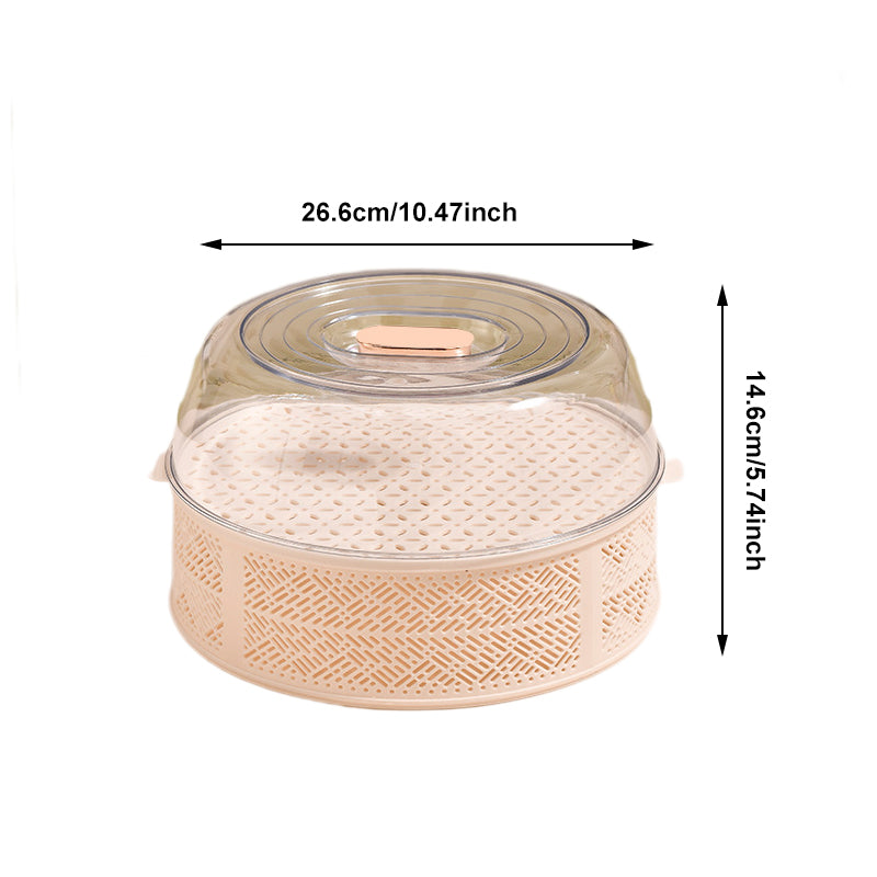 Dust-proof multi-layer hollow dish cover