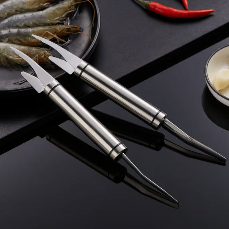 Stainless Steel Shrimp Whisker Peeler Tool