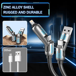 240W 4-in-1 Fast Charging Cable